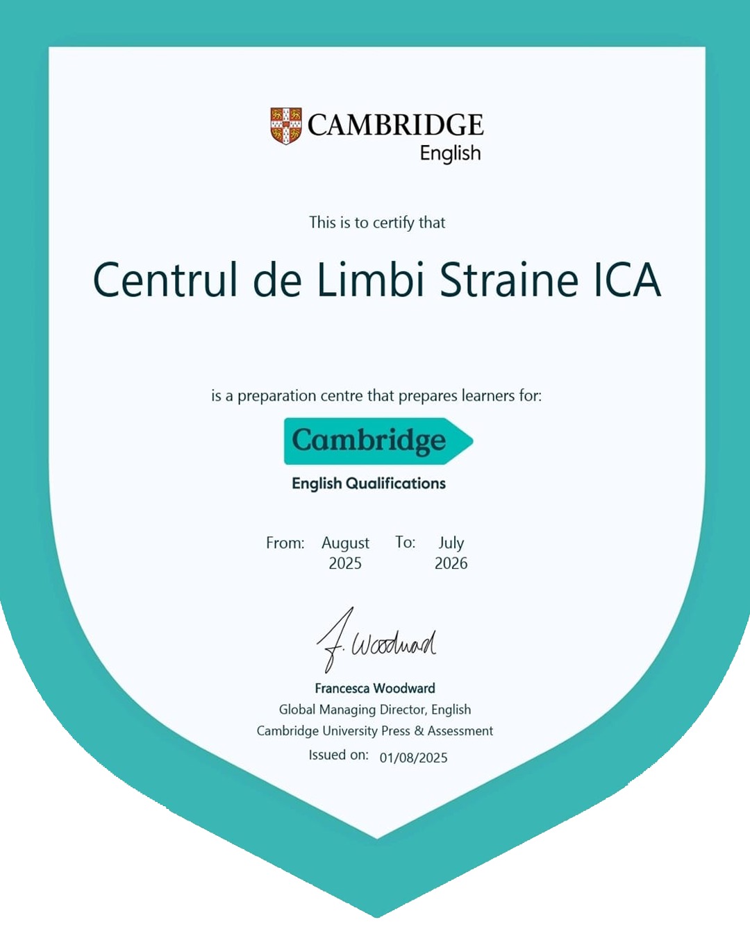Certificare Cambridge English